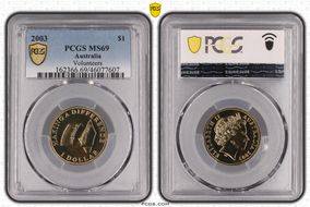 2003 $1 Volunteers MS69