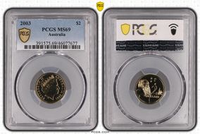 2003 $2 MS69