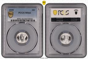 1935 10C MS66
