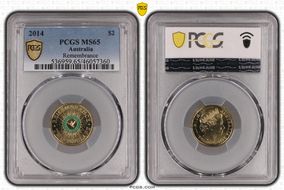 2014 $2 Remembrance - Colorized MS65