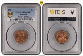 1981 2C w/o SD initials MS64RB