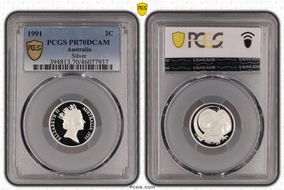 1991 2C Silver PR70DCAM
