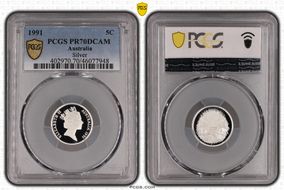 1991 5C Silver PR70DCAM