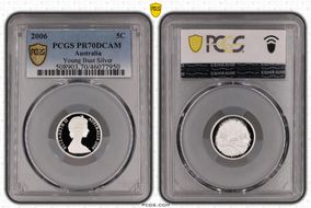 2006 5C Young Bust Silver PR70DCAM