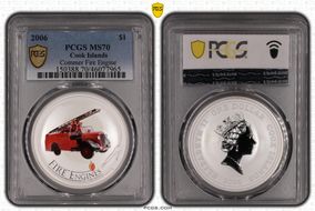 2006 $1 Commer Fire Engine PR70