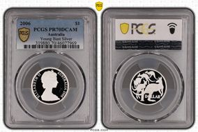 2006 $1 Young Bust Silver PR70DCAM