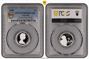 2006 $2 Young Bust Ag PR69DCAM