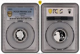 2011 $2 Silver PR69DCAM