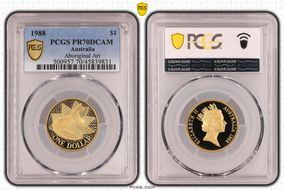 1988 $1 Aboriginal Art PR70DCAM