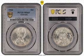 1966 50C KM-67  Ag MS65