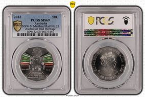 2022 50C NSW S. Maitland Rail No.25 Australian Rail Heritage MS69