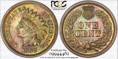 1869 1C PR64BN