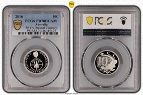 2016 10C 50 Yrs Decimal Currency PR70DCAM