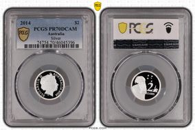 2014 $2 Silver PR70DCAM