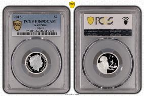 2015 $2 Silver PR69DCAM