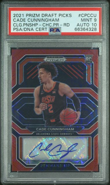 2021-22 Panini Prizm Draft Picks College Penmanship Choice Prizm