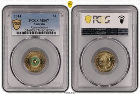 2014 $2 Remembrance - Colorized MS67