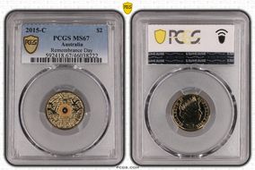 2015-C $2 Remembrance Day In Flanders Fields Colorized MS67