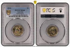 2016 $2 Paralympics Colorized MS66