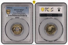 2019-C $2 Police Remembrance Colorized MS67