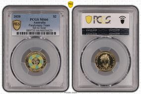 2020 $2 Paralympic Team Set to Soar - Colorized MS66