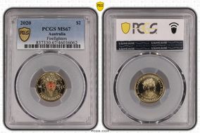 2020 $2 Firefighters Colorized MS67