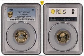 2021 $2 Ambulance Service Colorized MS67