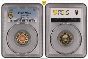 2022 $2 Honey Bee Colorized MS66