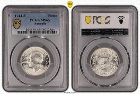 1944-S Florin KM-40  Ag MS65