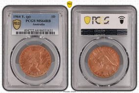 1964 Y. (p) 1D MS64RB