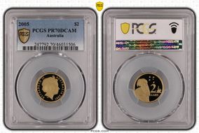 2005 $2 PR70DCAM
