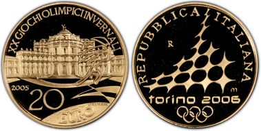 2005-R € 20 Palazzo Stupinigi PR69DCAM