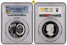 2022 $1 Platinum Jubilee PR69DCAM