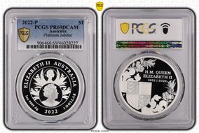 2022-P $1 Platinum Jubilee PR69DCAM