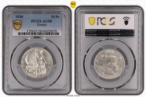 1930 20 Dr KM-73  Ag AU58