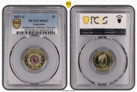 2021-C $2 Indigenous Military Service Colorized MS67