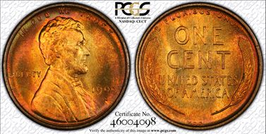 1909-S VDB 1C MS66RD