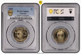 2020 $1 Qantas Centenary MS64