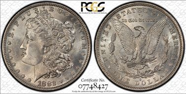 1882-O/S $1 Strong MS64