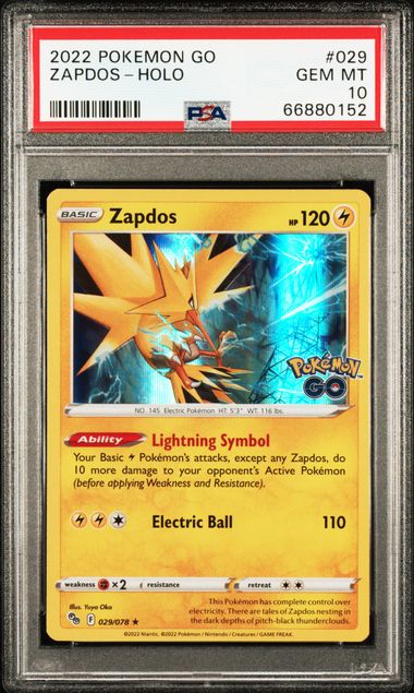 Zapdos Holo - Pokémon Go Pokémon card 029/078