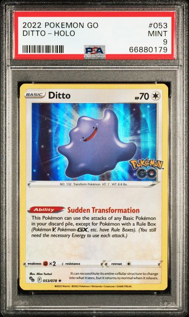 2022 Pokemon Go #053/078 Ditto Value - Pokemon