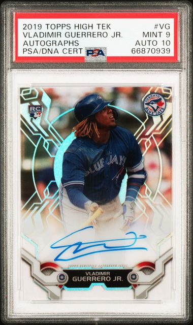 2019 Topps High Tek Autographs #HTA-VG Vladimir Guerrero Jr