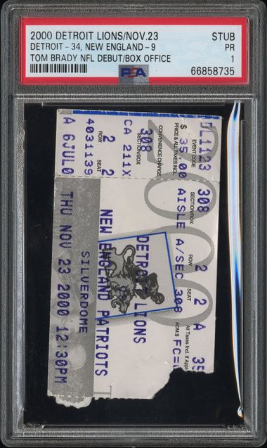 Tom Brady NFL Debut slab