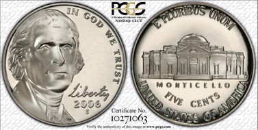 2006-S 5C Monticello PR70DCAM