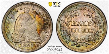 1853 H10C Arrows MS67+