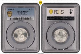 1966 B 1 Fr MS67