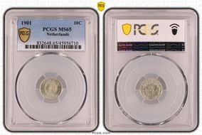 1901 10C KM-119  Ag MS65