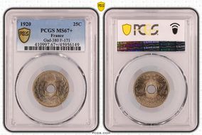 1920 25C Gad-380 F-171 MS67+