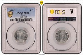 1958-B 1 Fr Gad-473b F-221 MS65