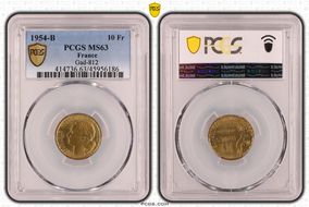 1954-B 10 Fr Gad-812 MS63